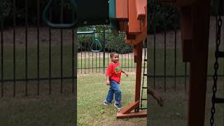 Playing Jumping and Swinging googoocolors googoogaga shortvideo kidsvideo [upl. by Mccourt]