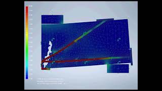 Crack study NASTRAN Inventor Pro [upl. by Anomar]