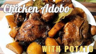 Chicken Adobo with Potato  Easy Chicken Adobo  By Ross Kitchen Recipes [upl. by Ecnarf]