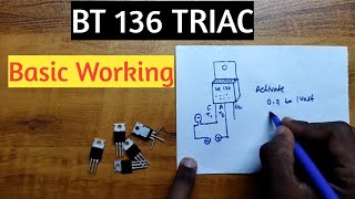 BT136  basic working of BT136 TRIAC  SCR  Thyristor [upl. by Astrix782]