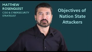 Objectives of Nation State Cyber Attackers [upl. by Nnayrrehs83]