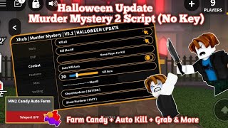 Halloween Update Murder Mystery 2 Script  Auto Farm Candy amp More  MM2 Script Pastebin No Key [upl. by Ade]