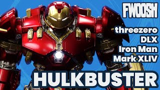 Iron Man Mark 44 Hulkbuster DLX Marvel Avengers Age of Ultron ThreeZero Action Figure Review [upl. by Gnex]