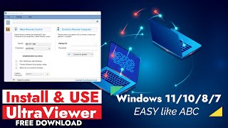 How to Install UltraViewer on Windows 11  TeamViewer amp AnyDesk Alternative  FREE Download 2023 [upl. by Kcirddehs]