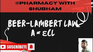 Beer Lambert s law  Derivation and deviation  B pharm M Pharm [upl. by Kelda993]