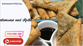 Samosas and Rolls  Ramadan Special  Iftari  Meat Samosas  Reflexion Family [upl. by Oinotnas]