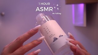 1 Hour ASMR • No Talking • First Person Skincare Makeup Haircare amp Massage  Layered Sounds [upl. by Einahpts107]