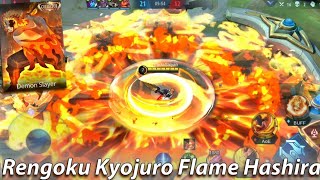 Hero Alucard Skin Rengoku Kyojuro Kimetsu No Yaiba Mobile Legends Bang Bang [upl. by Drolet]