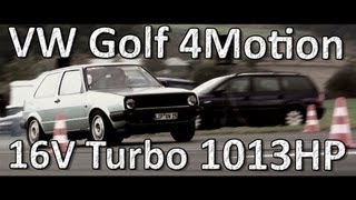 VW Golf MK2 AWD 900HP EFR Brilon 14Meile 89s Streckenrekord 16Vampir [upl. by Eldnek]