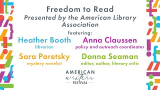 Freedom to Read  Heather Booth Anna Claussen Sara Paretsky amp Donna Seaman [upl. by Gemmell]