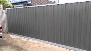 65 Meter x 21 Meter Colorbond sliding gate [upl. by Audwen]