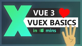 Vuex Basics in Vue 3 with Composition API in 6 minutes [upl. by Nellaf]