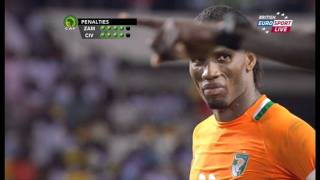 Zambia VS Ivory coast Final 2012 ALL PENALTY KICKS [upl. by Dollie]