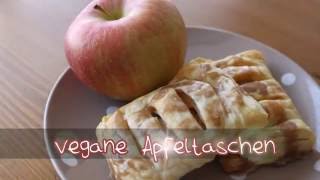 Schnell und Einfach vegane Apfeltaschen 4 Zutaten [upl. by Airoled]