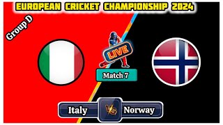 Norway vs Italy T10 LIVE  Dream11 European Cricket League LIVE  NOR vs ITA Live Commentary [upl. by Bourque298]