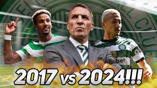 2017 CELTIC VS 2024 CELTIC  WHAT IS RODGERS BEST COMBINED 11 [upl. by Nanette]