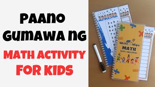 Paano gumawa ng Math Activity Booklet Write amp Wipe [upl. by Supen673]