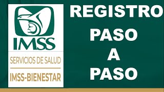 Como Registrarse a IMSSBIENESTAR 2024 l Obtén tu credencial PASO A PASO [upl. by Morrie]