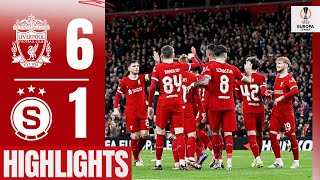 Ruthless Reds Progress in Europa League  Liverpool 61 Sparta Prague  Highlights [upl. by Mccutcheon]