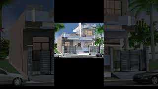 3d elevation design home 3delevation 40X50 3d elevation short [upl. by Irina]