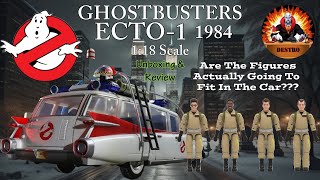 Ghostbusters Ecto1 1984 118 Scale Plasma Series Unboxing amp Review [upl. by Amesari]