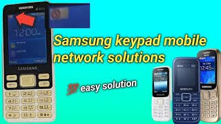 Samsung keypad mobile network problemeasy solution [upl. by Labina]