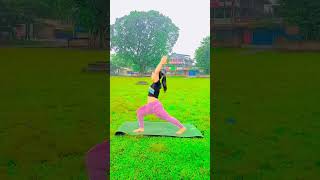 Hanuman asanayogabarasha yogapose motivation youtubeshorts [upl. by Nibram991]