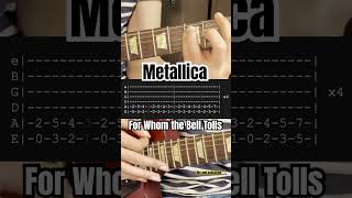 How to play For Whom the Bell Tolls guitar riff from Metallica [upl. by Cherye]