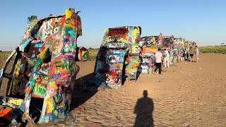 Cadillac Ranch in Amarillo Texas [upl. by Hepza]