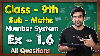 Class 9 Maths Ex 16 Q1 to Q3  Chapter 1 Number system  NCERT  MKR [upl. by Cully]