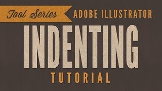 Illustrator CC CS6 Tutorial Indenting Text Typography [upl. by Ainsley]