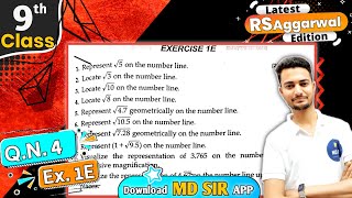 Rs Aggarwal Class 9 Chapter 1  Exercise 1E Question number 4  Number System  Md Sir Class 9 [upl. by Hpeosj]