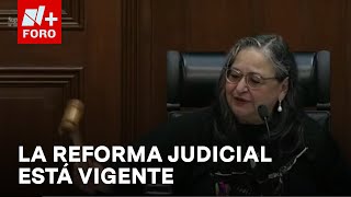 Presidenta de la SCJN Norma Piña desecha controversia contra la Reforma Judicial  Las Noticias [upl. by Earazed119]