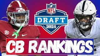 Top Cornerbacks in the 2024 NFL Draft PRESEASON RANKINGS [upl. by Laband]