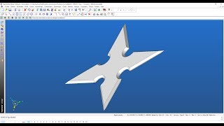 Dessiner un shuriken sur TopSolid 1e modèle [upl. by Gerome]