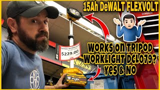 🚨📢 NEW DeWALT 15Ah Battery Does It Fit On The DeWALT DCL069 Tripod Light Yes amp No 🤷🏻‍♂️ [upl. by Enaffit]