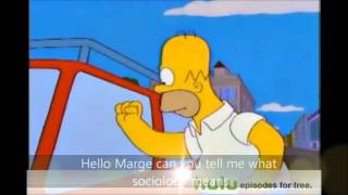 The Sociology Simpsons Ep 1 Studying Society Part 1 HD [upl. by Sherl]