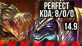 RENEKTON vs NASUS TOP  800 Legendary  JP Master  149 [upl. by Acillegna]