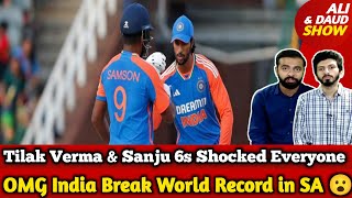 OMG Tilak Verma 120 amp Sanju 109 Trashed SA  India 2831 Break World Record  IND v SA 4th T20 [upl. by Teplica]