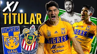 11 Titular de Tigres vs Guadalajara 🐯🔥 [upl. by Parthen]