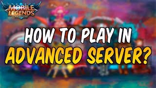 ¿Cómo JUGAR en el SERVIDOR AVANZADO Explicado Mobile Legends [upl. by Edrea733]