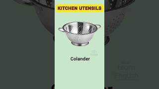 Kitchen vocabulary  pincers bowl grater wok [upl. by Cathey]