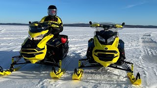 Snowmobiling at Mont Laurier Quebec 2024 [upl. by Whiteley]