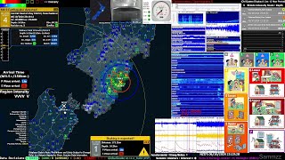 GlobalQuake M48 16km Depth Strong Shaking Porangahau 61024 2319 [upl. by Cally832]