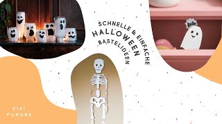 HALLOWEENIDEEN ZUM BASTELN MIT KINDERN  EINFACHE DIYDEKO SELBER MACHEN  EINFACH SCHNELL amp SüSS [upl. by Aceber]