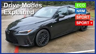 Lexus IS350 F Sport Drive Modes [upl. by Aiki]