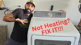 Troubleshooting And Fixing A Samsung Dryer That Is Not Heating [upl. by Devora]