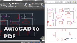 How to print AutoCAD drawing to PDF [upl. by Ecyob]