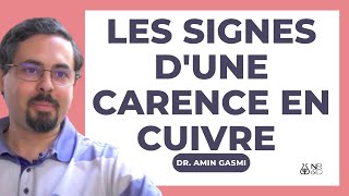 Quels sont les signes dune CARENCE en cuivre [upl. by Ahsemed39]