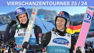 Andreas Wellinger vs Kobayashi Skispringen Vierschanzentournee [upl. by Amsden]